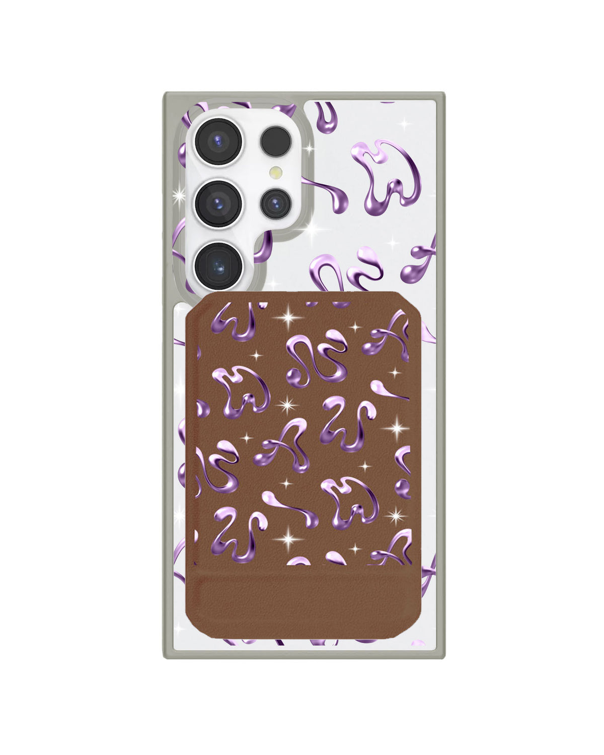 Android Magnetic Multifold Wallet - Chrome Monogram 4.0
