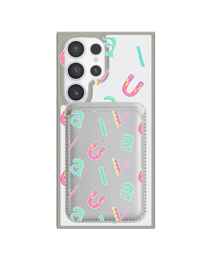 Android Magnetic Wallet Case - Playful Monogram 6.0