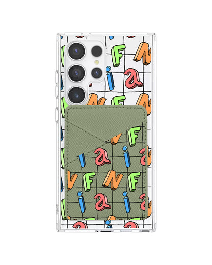 Android Phone Wallet Case - Playful Monogram