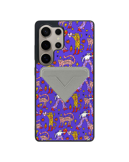 Android Avant Wallet Case - Violet Meow