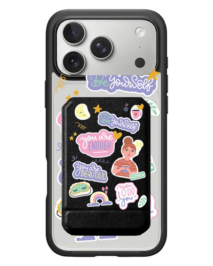iPhone Magnetic Multifold Wallet - Be Yourself