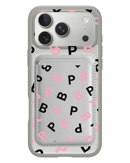 iPhone Magnetic Wallet Case - Blackpink Monogram