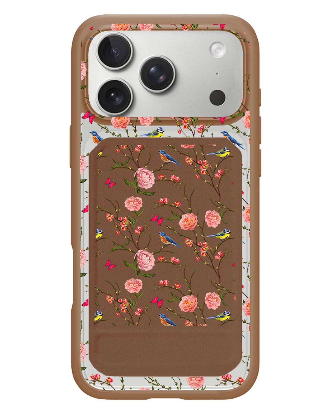 iPhone Magnetic Multifold Wallet - Flora Gardenia