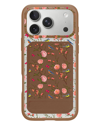 iPhone Magnetic Multifold Wallet - Flora Gardenia