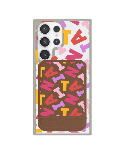 Android Magnetic Multifold Wallet - Scattered Monogram 1.0