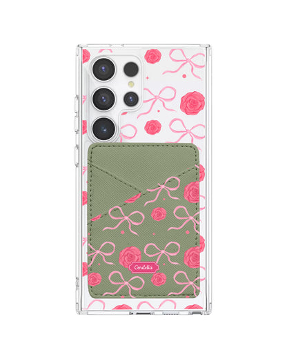 Android Phone Wallet Case - Coquette Rose