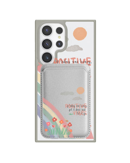 Android Magnetic Wallet Case - Positive Vibes