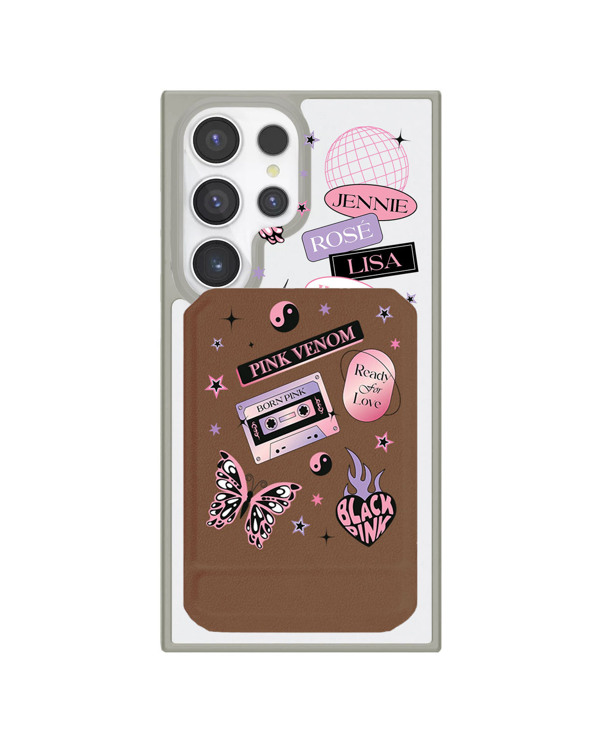 Android Magnetic Multifold Wallet - Blackpink Born Pink