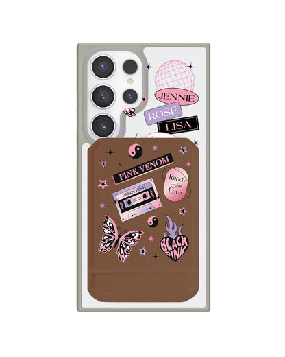 Android Magnetic Multifold Wallet - Blackpink Born Pink