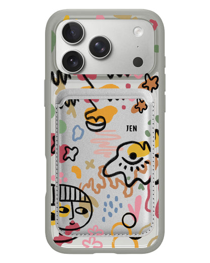 iPhone Magnetic Wallet Case - Abstract 3.0
