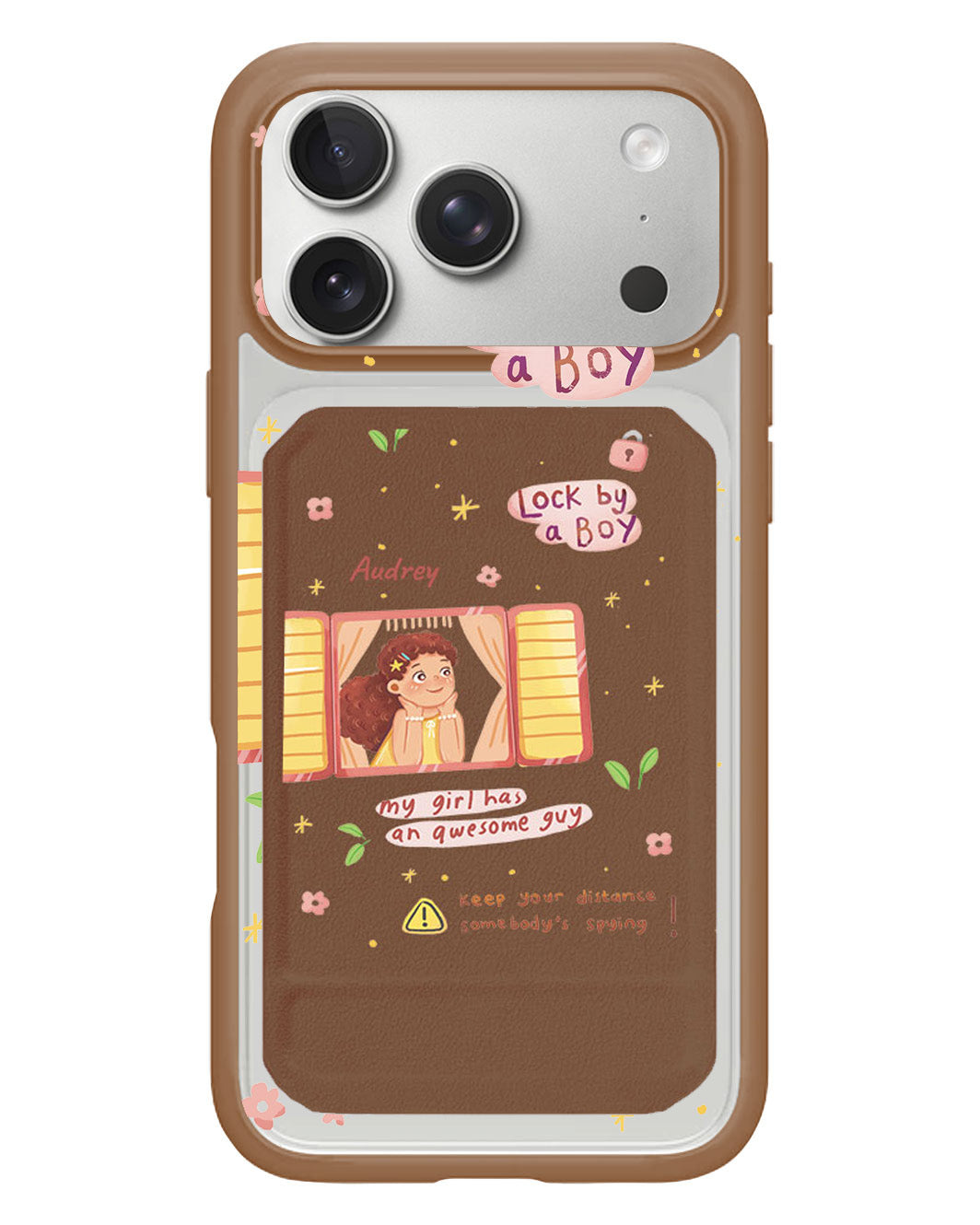 iPhone Magnetic Multifold Wallet - Crush Girl (Couple Case)