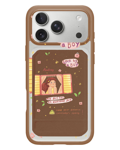 iPhone Magnetic Multifold Wallet - Crush Girl (Couple Case)