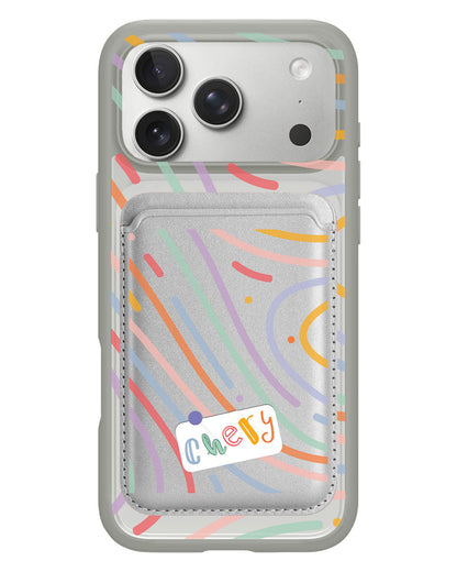 iPhone Magnetic Wallet Case - Doodle Monogram 2.0