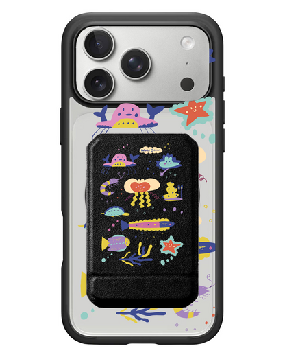 iPhone Magnetic Multifold Wallet - Ocean World