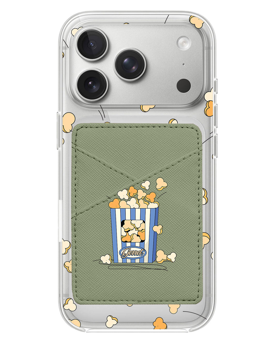 iPhone Phone Wallet Case - Popcorn