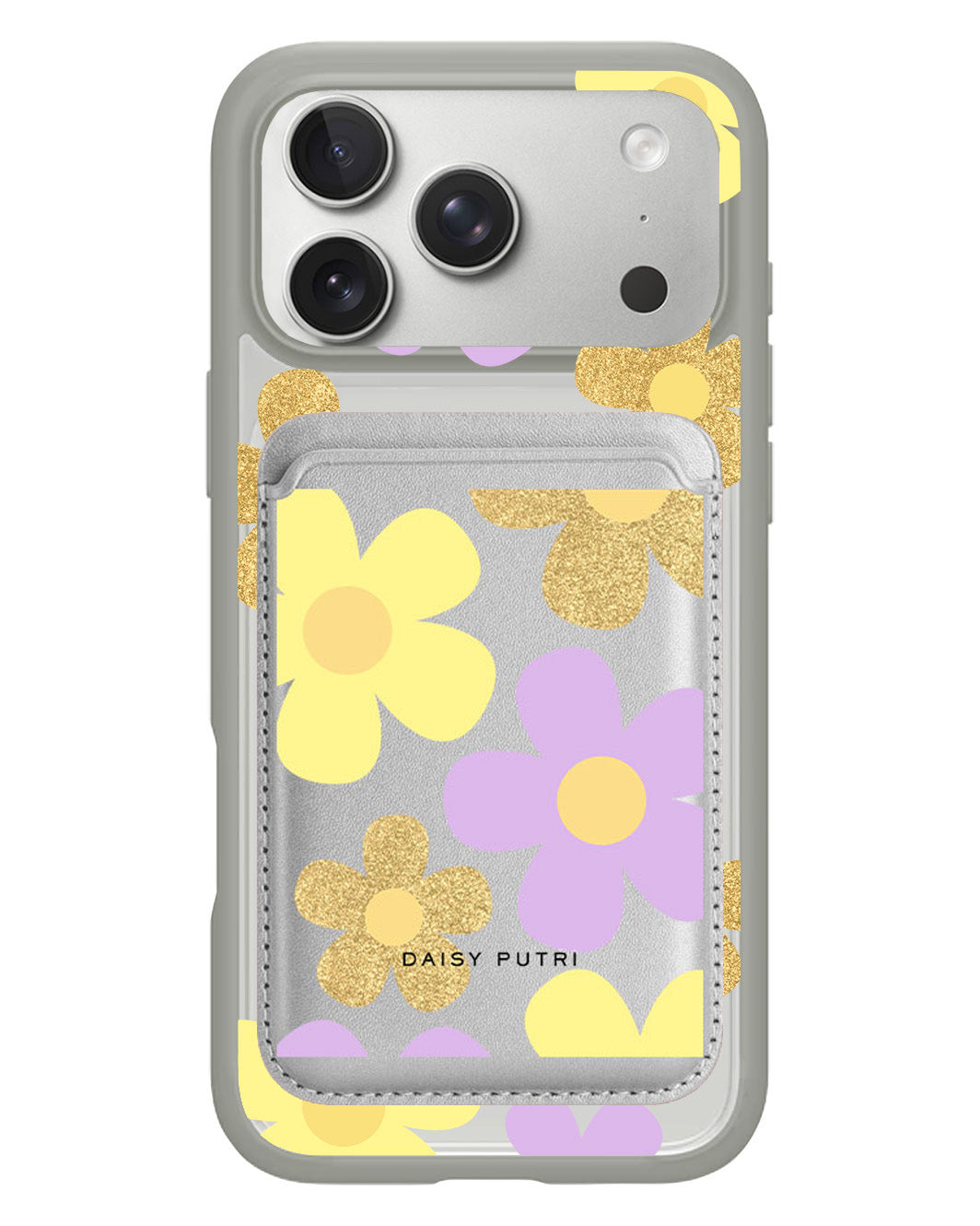 iPhone Magnetic Wallet Case - Daisy Twinkle