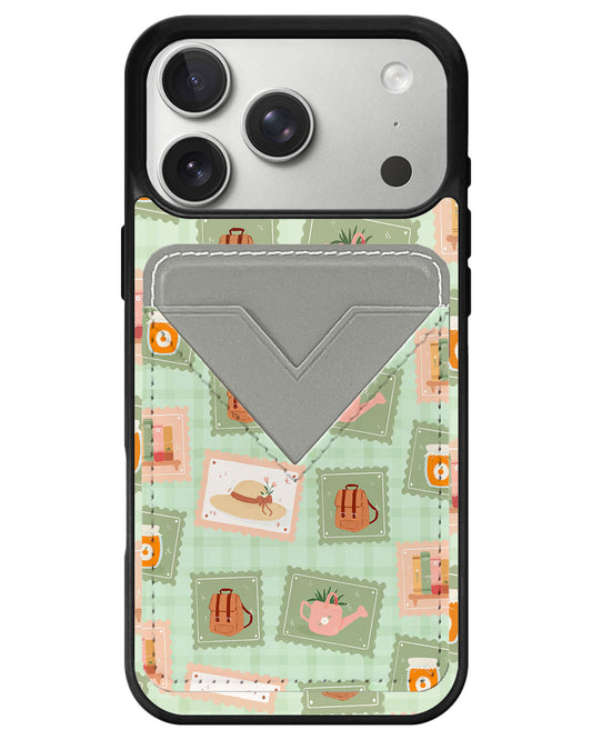 iPhone Avant Wallet Case - Cottagecore Stamp