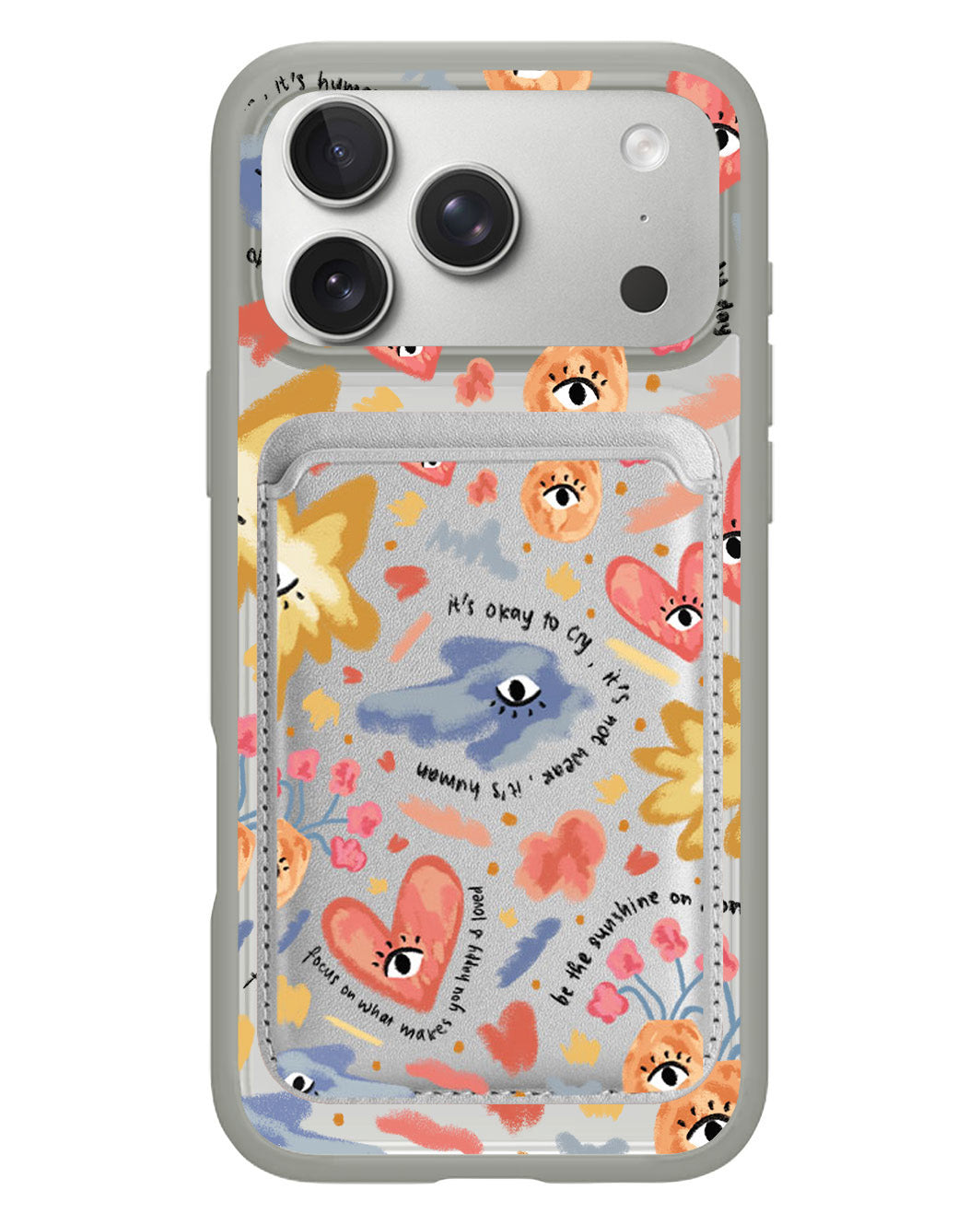 iPhone Magnetic Wallet Case - Abstract Lovers