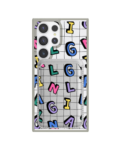 Android Magnetic Wallet Case - Playful Monogram 2.0