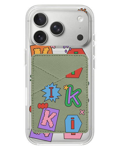 iPhone Phone Wallet Case - Adorable Monogram