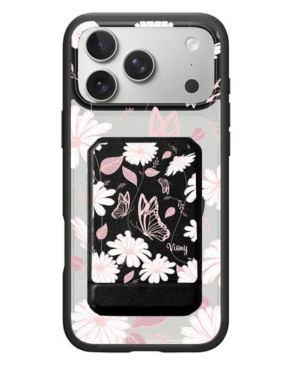 iPhone Magnetic Multifold Wallet - Butterfly & Daisy