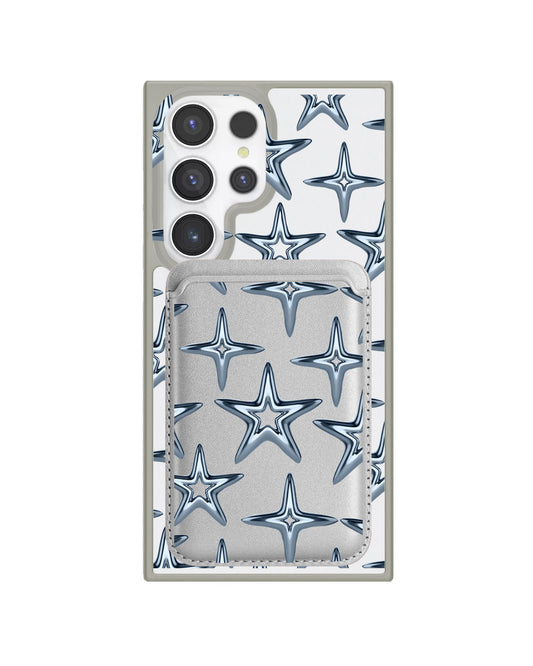 Android Magnetic Wallet Case - Chrome Star