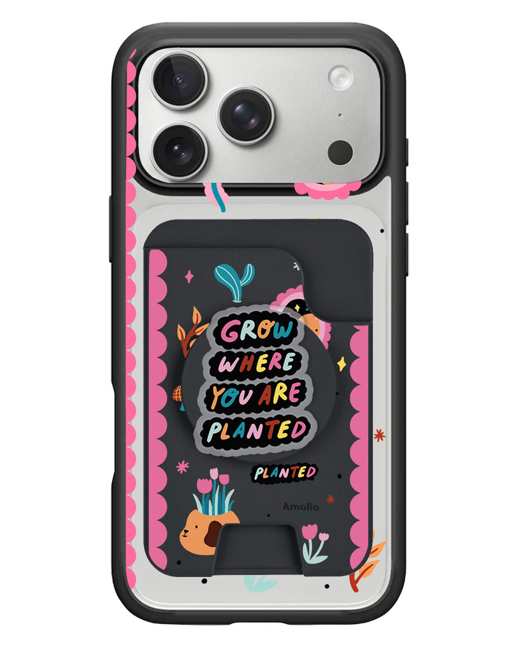 iPhone Magpop Wallet - Grow Where You Are Planted