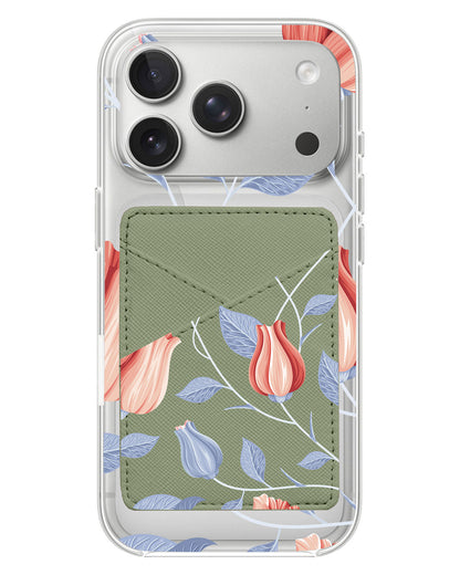 iPhone Phone Wallet Case - Red Tulip