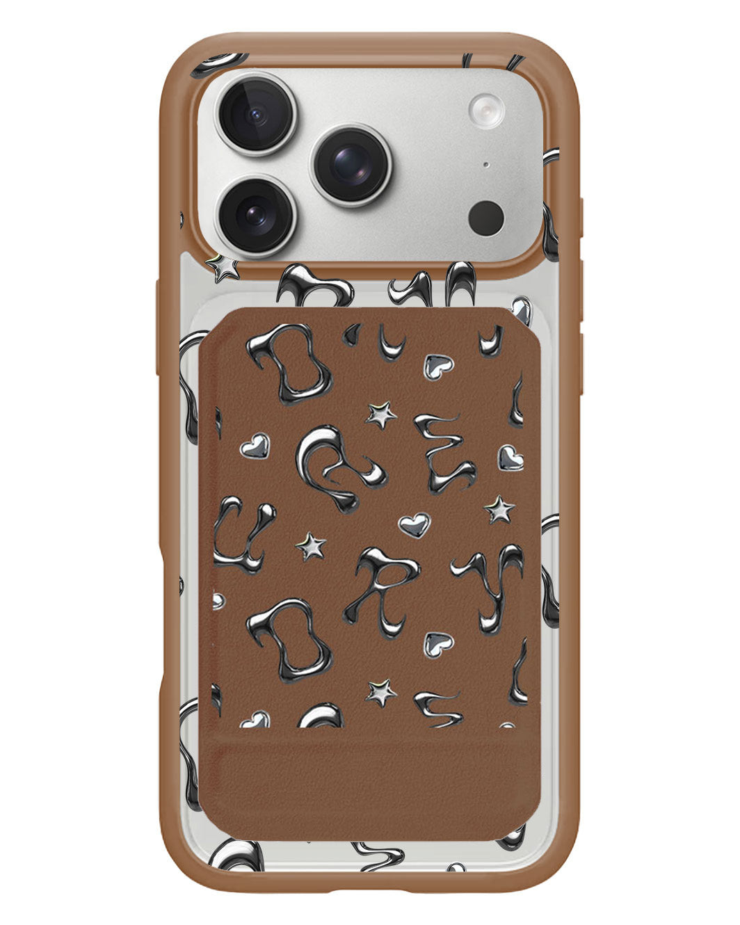 iPhone Magnetic Multifold Wallet - Chrome Monogram 2.0