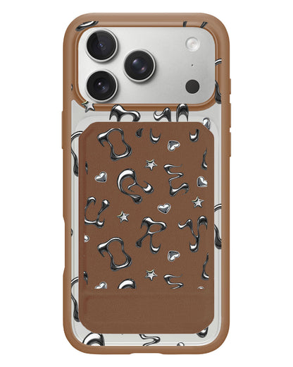 iPhone Magnetic Multifold Wallet - Chrome Monogram 2.0