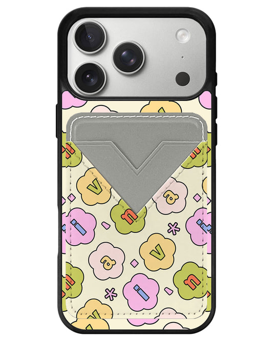 iPhone Avant Wallet Case - Flower Petals Monogram 1.0