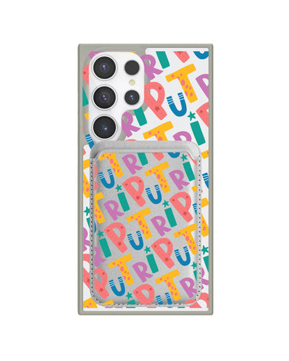 Android Magnetic Wallet Case - Playful Monogram 4.0