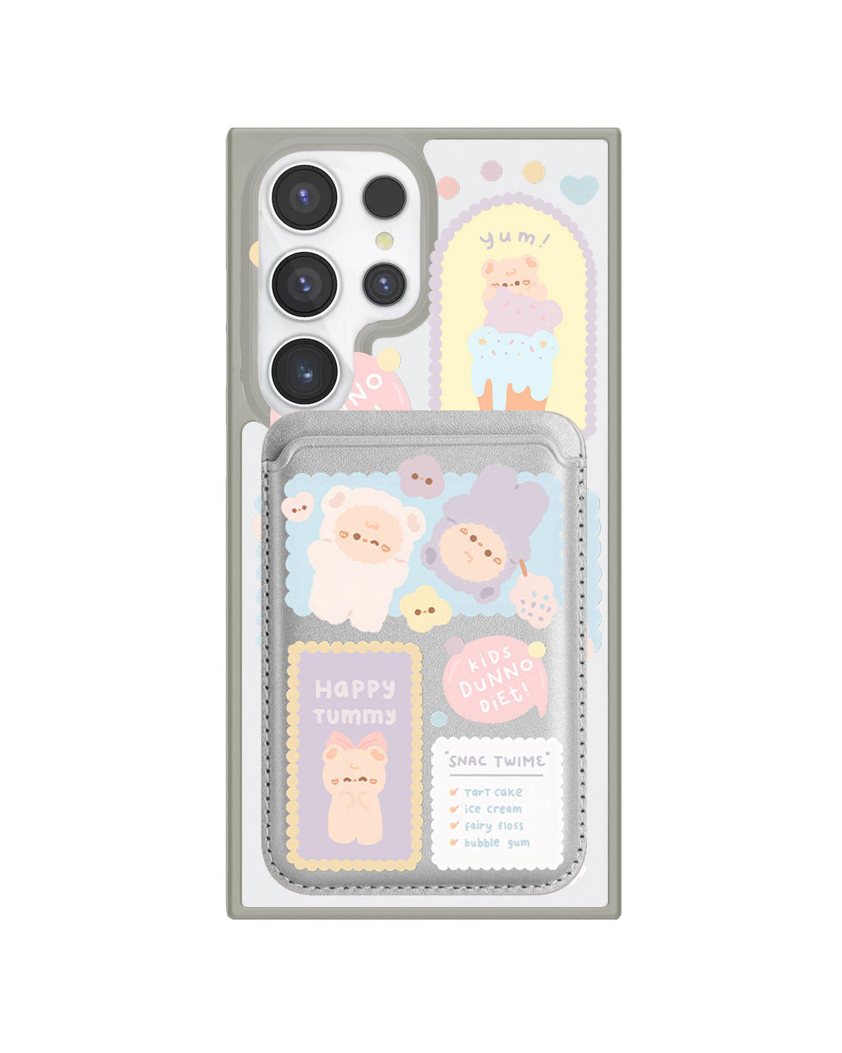 Android Magnetic Wallet Case - Sweets Heaven