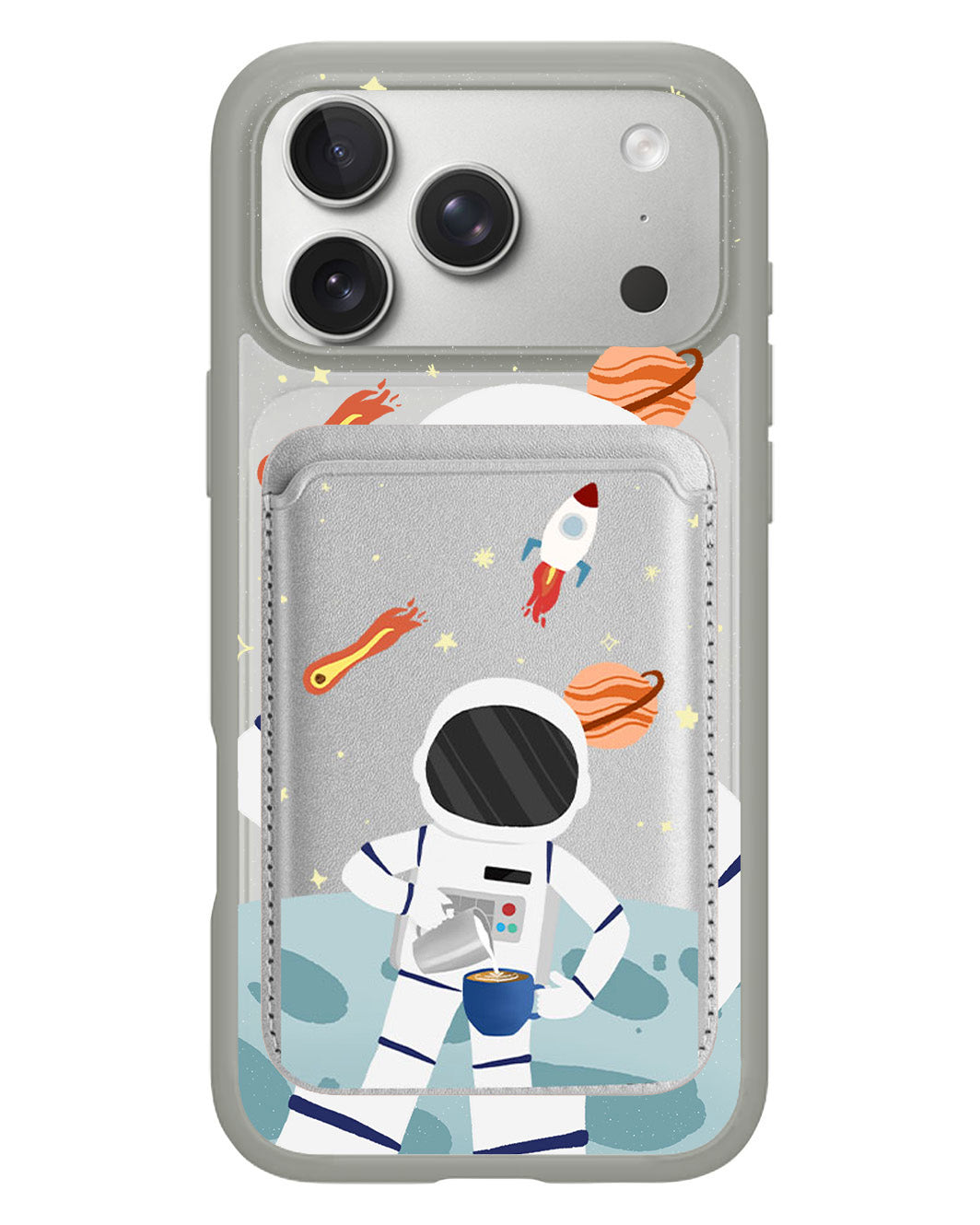 iPhone Magnetic Wallet Case - Baristronauts