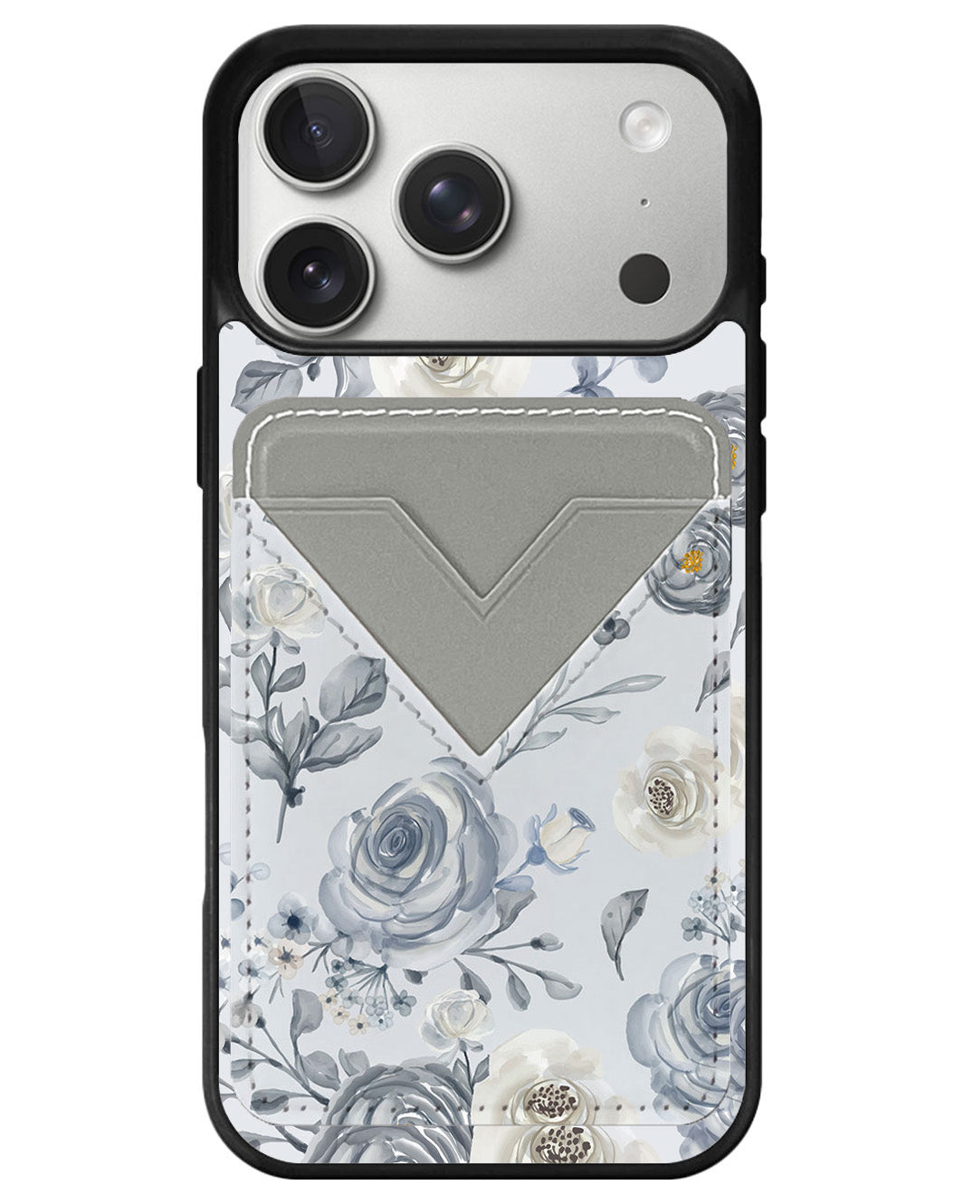iPhone Avant Wallet Case - Blue Flower