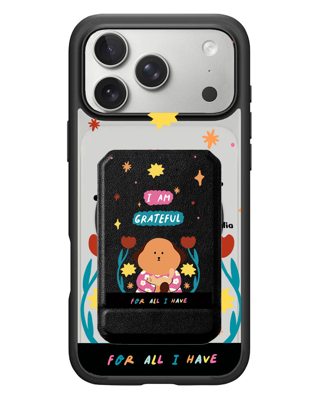 iPhone Magnetic Multifold Wallet - Kiku and The Cat
