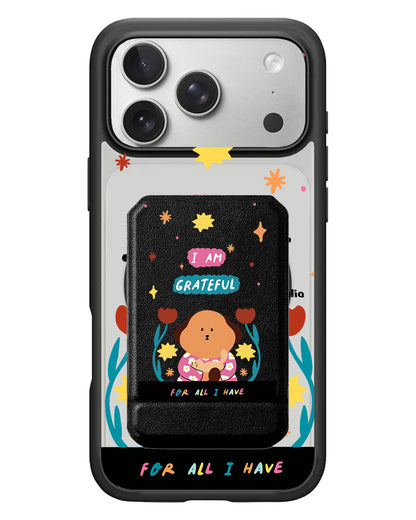 iPhone Magnetic Multifold Wallet - Kiku and The Cat