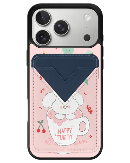 iPhone Avant Wallet Case - Happy Tummy
