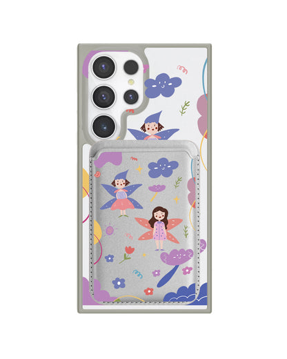 Android Magnetic Wallet Case - Fairy Pattern