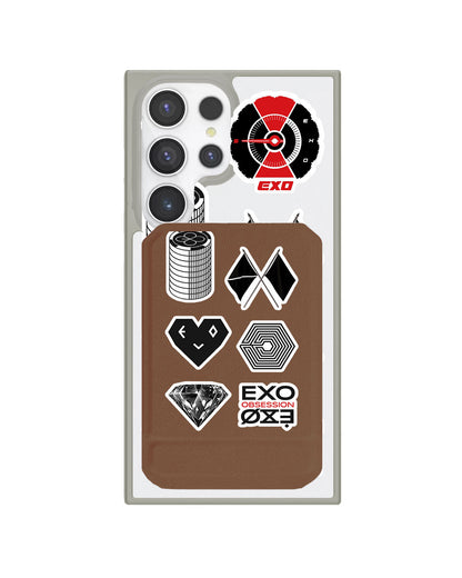 Android Magnetic Multifold Wallet - EXO Sticker Pack