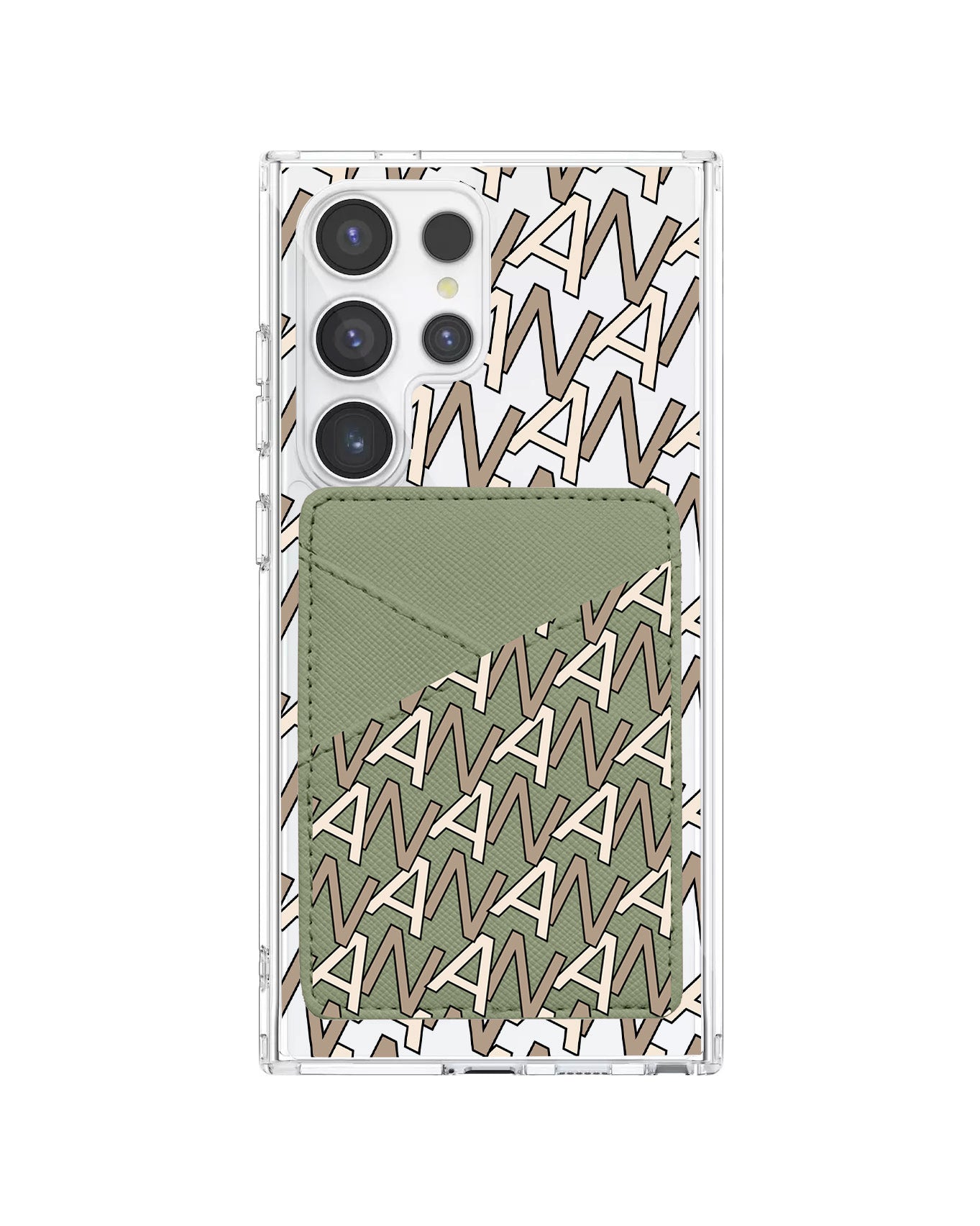 Android Phone Wallet Case - Initial 4.0 Monogram