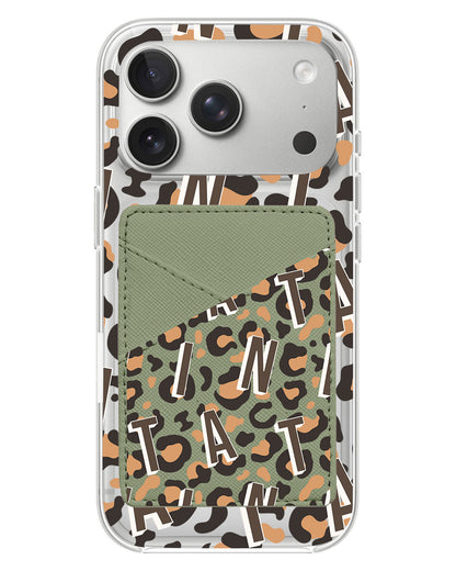 iPhone Phone Wallet Case - Leopard Monogram 2.0