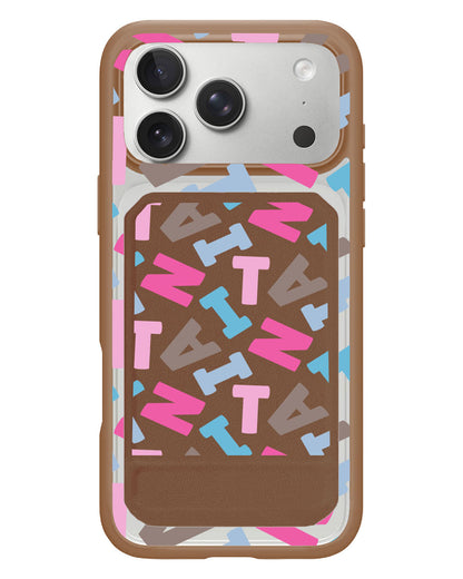 iPhone Magnetic Multifold Wallet - Scattered Monogram 2.0
