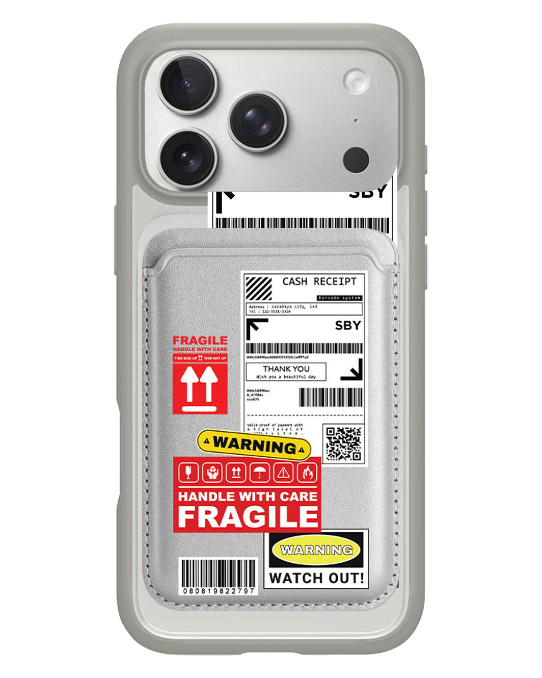 iPhone Magnetic Wallet Case - Shipping Label