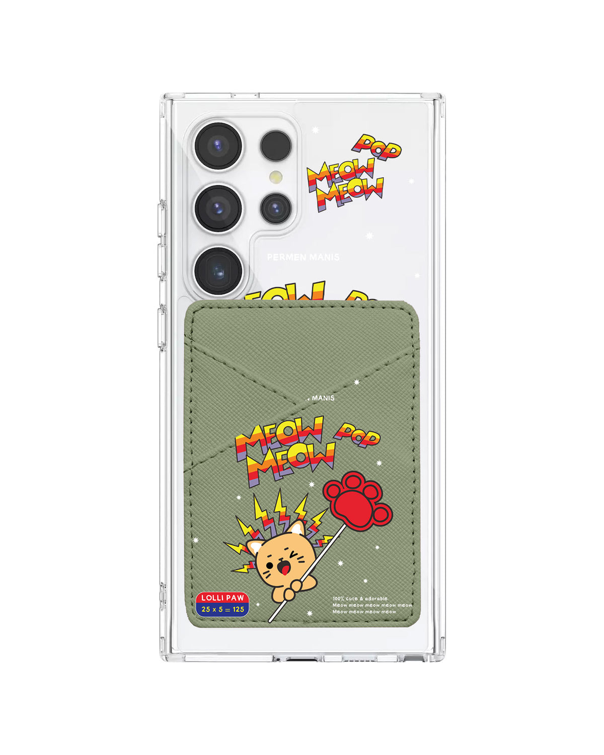 Android Phone Wallet Case - Meow Pop 2.0