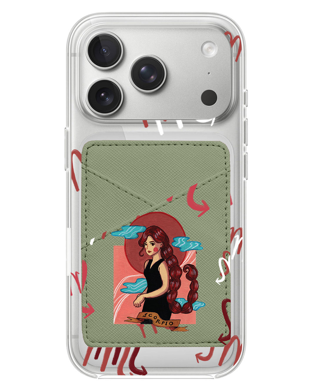iPhone Phone Wallet Case - Scorpio
