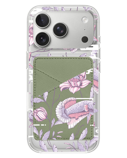 iPhone Phone Wallet Case - Fish & Floral 1.0