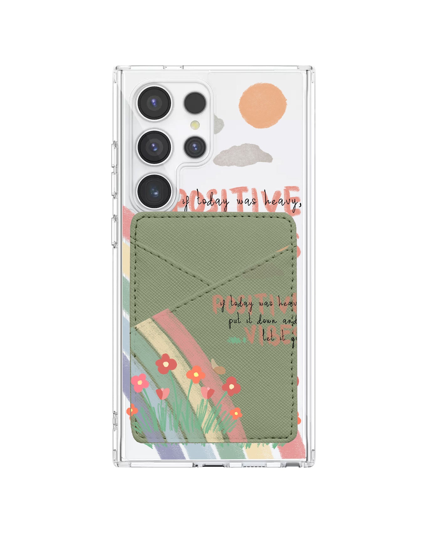 Android Phone Wallet Case - Positive Vibes