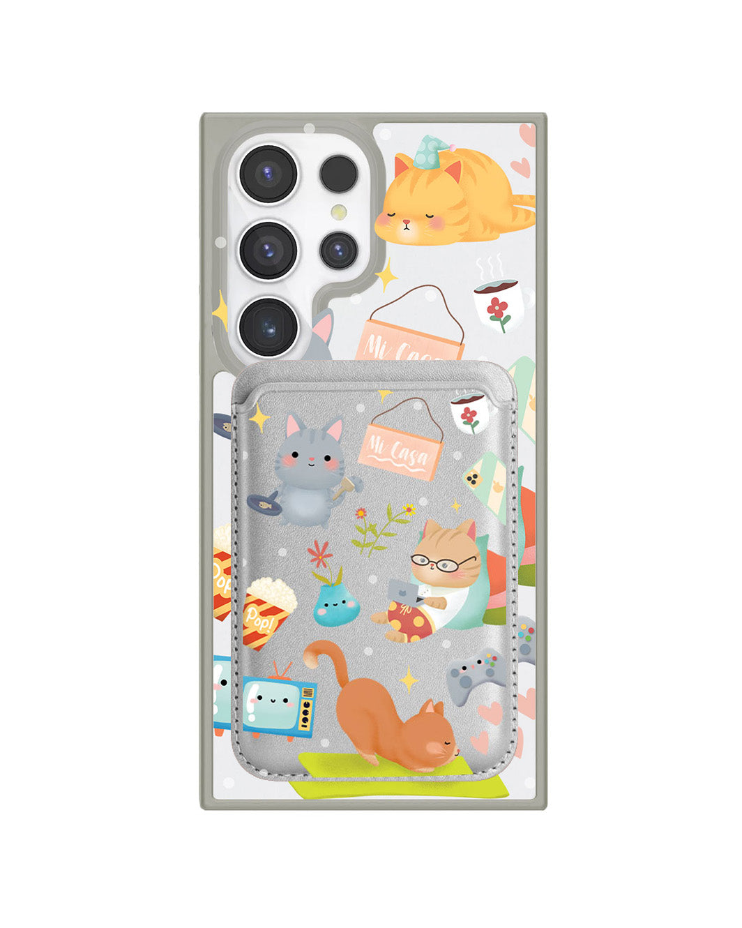 Android Magnetic Wallet Case - Stay Home