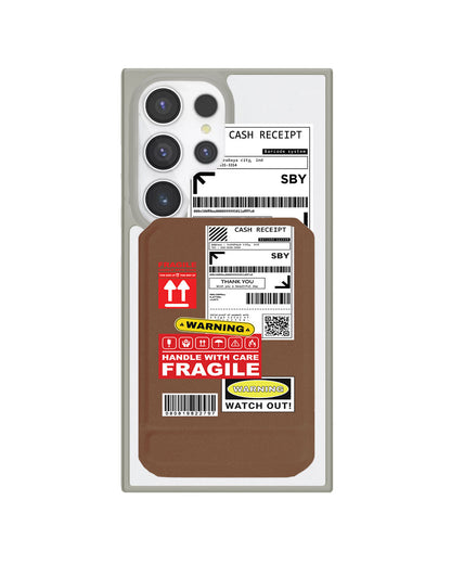 Android Magnetic Multifold Wallet - Shipping Label